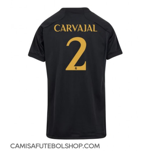 Camisa de time de futebol Real Madrid Daniel Carvajal #2 Replicas 3º Equipamento Feminina 2023-24 Manga Curta